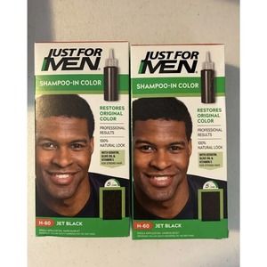 Just For Men Shampoo In #H-60 Hair color Jet Black - 3 PACK